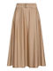 Satin Skirt Natural