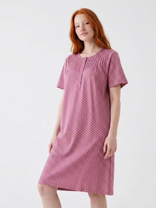 Nina Club Summer Women's Nightgown Lilac