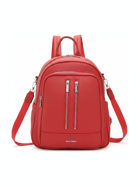Bag to Bag Γυναικεία Τσάντα Πλάτης Κόκκινη