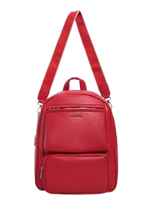 Bag to Bag Γυναικεία Τσάντα Πλάτης Κόκκινη