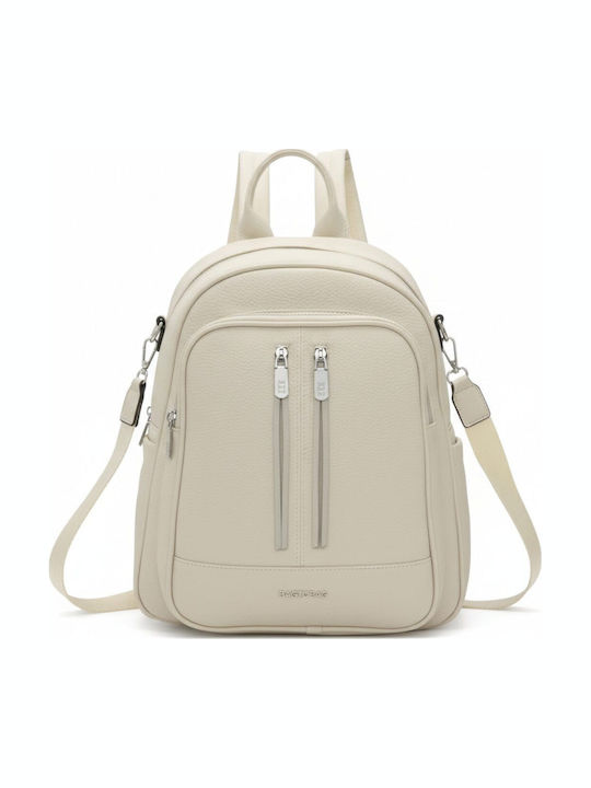 Bag to Bag Γυναικεία Τσάντα Πλάτης Μπεζ