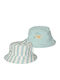 Little Dutch Kids' Fabric Sun Hat Ocean White