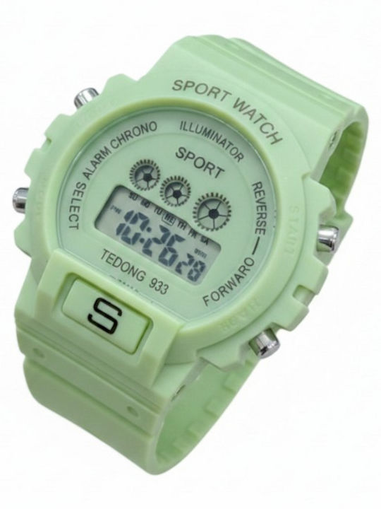 Детски Дигитален Часовник 40mm Зелен