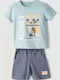 Kids Set with Shorts Summer 2 Pieces Turquoise