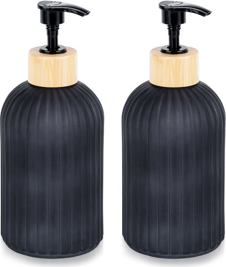 Vilde Dozator De Bucătărie Din Sticlă Negru 400ml