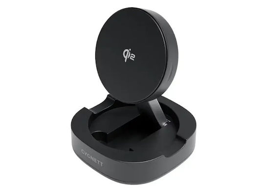 Cygnett Аσύρματος Зарядител Qi2 Черен Chargebase