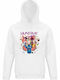 Kids Sweatshirt with Hood White Kpop Demon Hunters Huntrix Summer Edition Watermelon