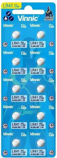 Vinnic Alkaline Watch Battery LR41 1.5V