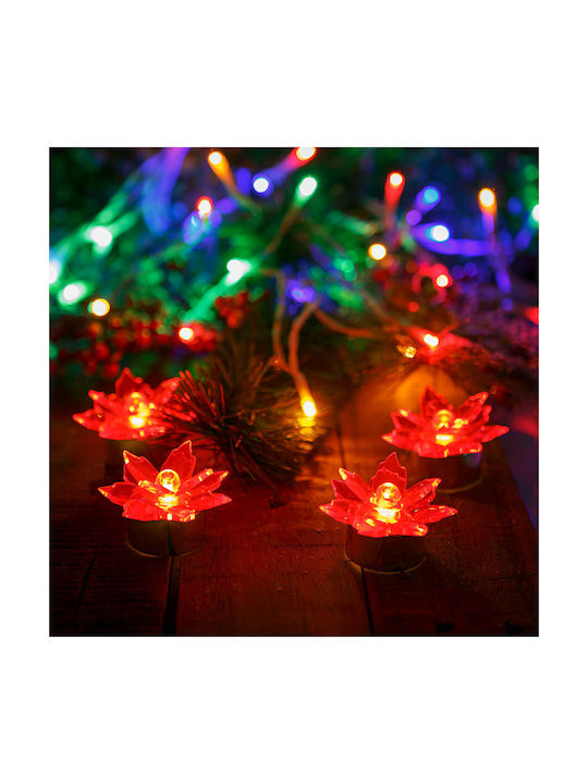 Alista Home Lămpi Decorative Pentru Masă LED Alb Cald Floare 4 Buc 7x7x3 cm