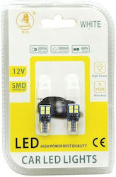Ejc Lămpi Auto Canbus 12v-24v T10-3030-8smd 2 Bucăți Lumină Rece LED