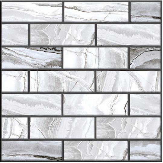 Panouri Decorative 3D Autoadezive Gri 30x30cm