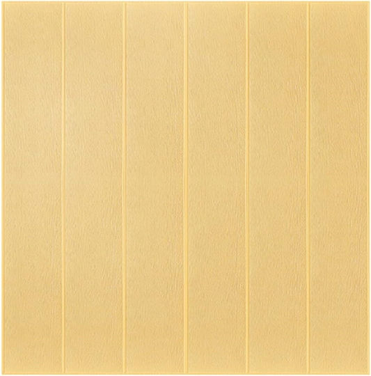 Panouri Decorative 3D Din PVC Autoadezive Ecru 70x70cm 10 Bucăți