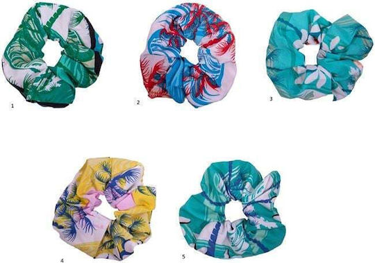Chandelier Elastic de Păr Scrunchie Xl Imprimeu de Vară 12cm Asortat