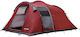 Ferrino Meteora 4 Camping Tent Tunnel Red with Double Cloth 4 Seasons for 4 People 420x260x175cm