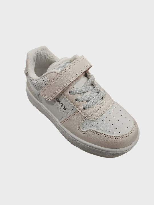 Levi's Mini Παιδικά Sneakers με Σκρατς Λευκά