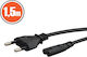 Power Cable C7 To Europlug 1.5m 2.5a 250v Black Electronics