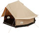 vidaXL Σκηνή Camping Teepee Καφέ για 8 Άτομα 24...