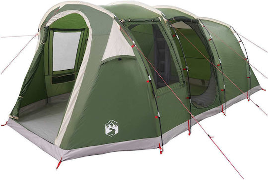 vidaXL Tunnel Camping Tent Tunnel Green 505x330x204cm
