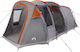 vidaXL Camping Tent Tunnel Gray 505x330x204cm