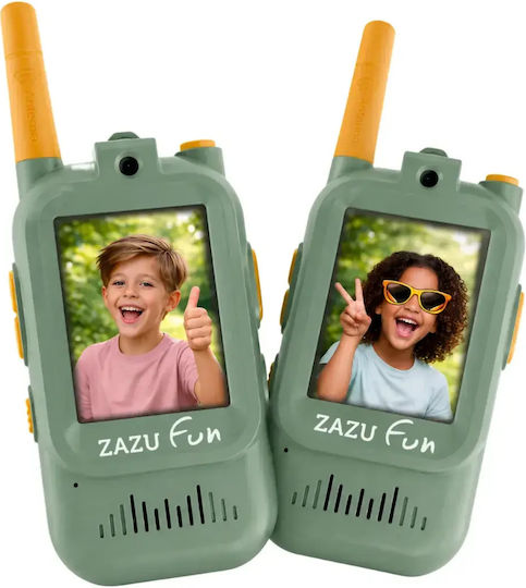 Детски Уоки Токи Zazu Fun Презареждаеми Видеочат Зелено Sage