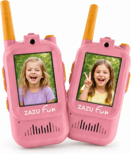 Kids Walkie Talkie Zazu Fun Rechargeable Video Call Pink