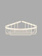 Sanco 00008-M102 Corner Wall Mounted Bathroom Shelf Metallic Beige