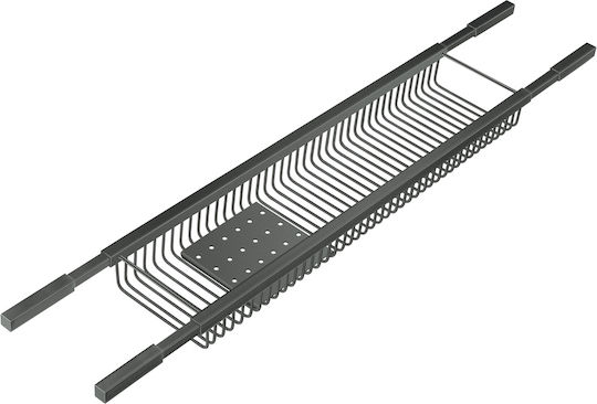 Sanco 00151-M118 Wandmontiertes Badezimmerregal Metallisch Grau