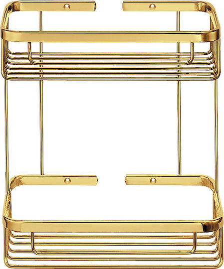 Sanco Wall Mounted Bathroom Shelf Metallic Gold