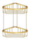 Sanco Corner Wall Mounted Bathroom Shelf Metallic Gold