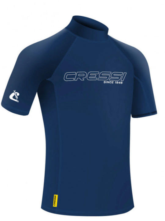 CressiSub Tricou De Protecție Solară Pentru Bărbați Cu Mâneci Scurte Albastru