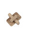 Estheti 819-01700 Holzknopf Braun 10x2x10cm/1033913