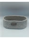 Aristourgimata Decorative Wicker Basket Gray 24x14cm