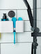 Badezimmerregal An Der Wand Montierte Kunststoff Dusche Regal 21x9x19cm Weiße