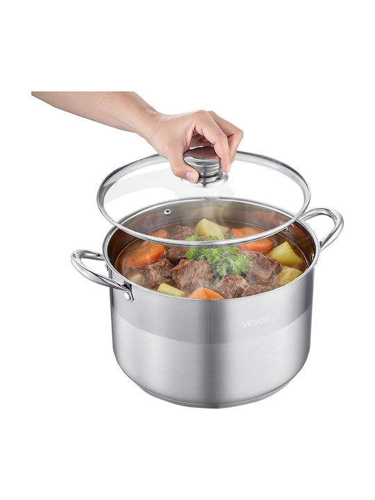 Vevor Βαθιά Ανοξείδωτη Κατσαρόλα Ατμού 11.4lt / 11.02cm
