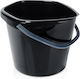 Vilde Vilde Kunststoff Mop Eimer mit Auswringer 10lt Schwarze