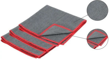 Dedra Cleaning Cloths with Microfibers General Use Gray 38x38cm 3 Pieces