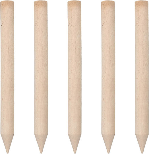 Kotarbau Buchenholz Pflanzenspieße Geodätische Ringstütze Tomaten Gemüse Bäume 30 Cm Set 5 Stück