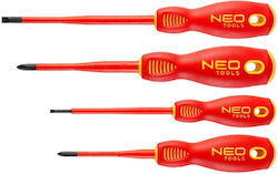 Neo Tools Σετ 4 Κατσαβίδια με 4 Εναλλασσόμενες Μύτες