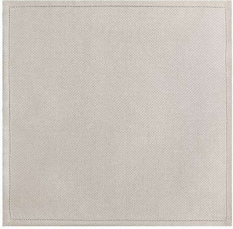 Le Jacquard Francais Set of 4 Beige Tablecloths 58x58 cm