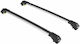 Turtle Air1 Silver Car Roof Bars Compatible with Citroen Berlingo with Raised Rails