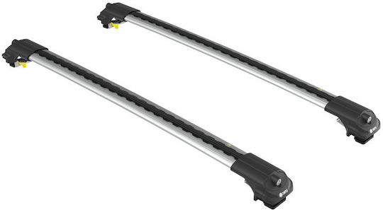 Bare De Acoperiș Pentru Mașină Turtle Air1 Argintii Compatibile Mitsubishi Pajero V70 Bare Ridicate