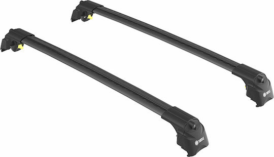 Turtle Roof Bars Air2 Black Compatible Volvo XC40 XC40 Electric Hybrid Closed Rails