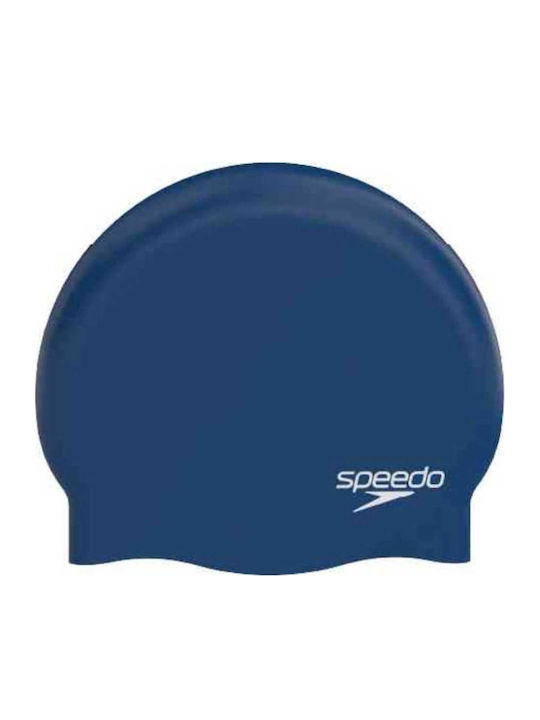Speedo Plain Moulded Silicone Cap 870984004 Navy
