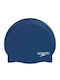 Speedo Plain Moulded Silicone Cap 870984004 Navy
