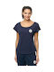 Women's Table Tennis Shirt Butterfly Kihon Lady Navy