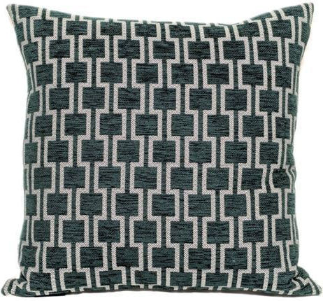 Pols Potten Geometric Green Throw Pillow 45x45cm