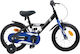 vidaXL Bicicletă Copii BMX Neagră 16"