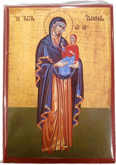 Icoană Agia Anna Înălțime × Lățime 10cm X 7cm