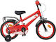 vidaXL 14" Детско Колело BMX Червено
