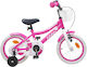vidaXL Bicicletă Copii BMX 14" Roz